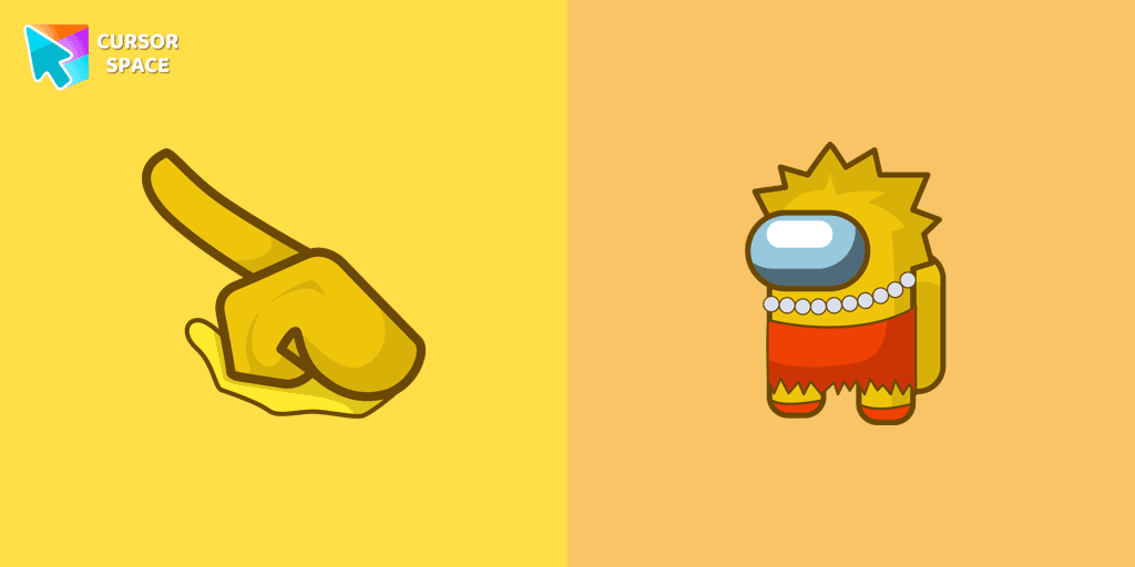 Among Us Lisa Simpson Character cursor cursor pack
